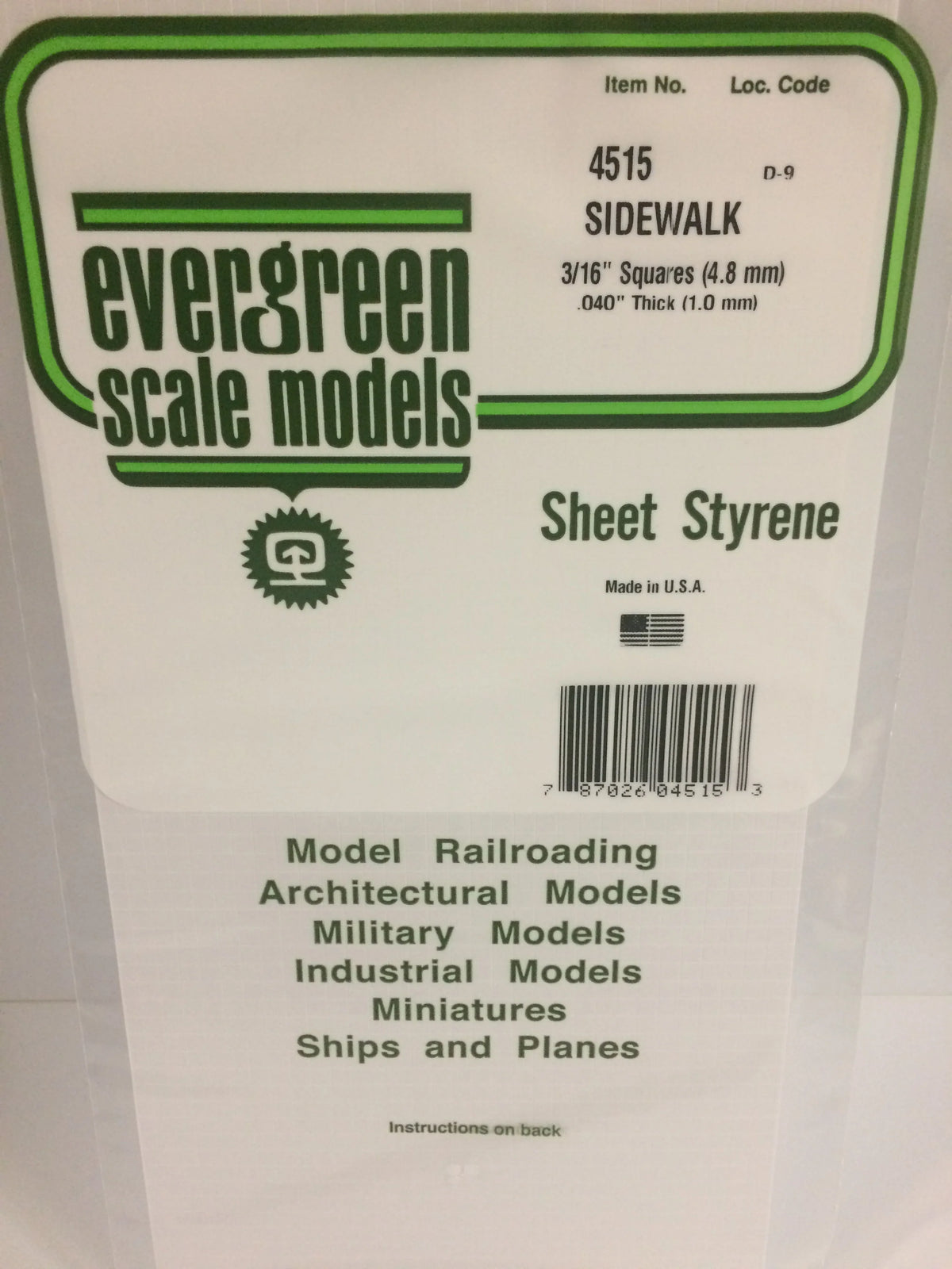 3/16" Sidewalk Light Groove