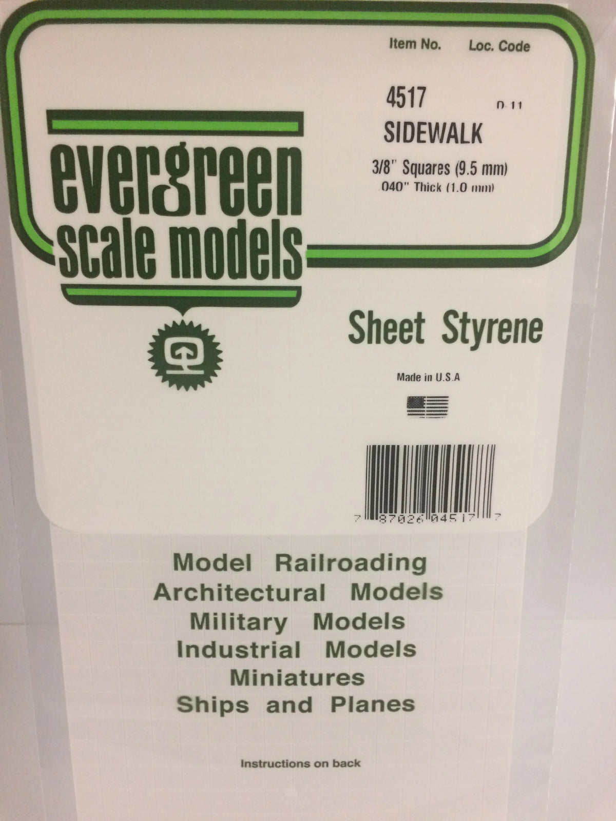 3/8" Sidewalk Light Groove