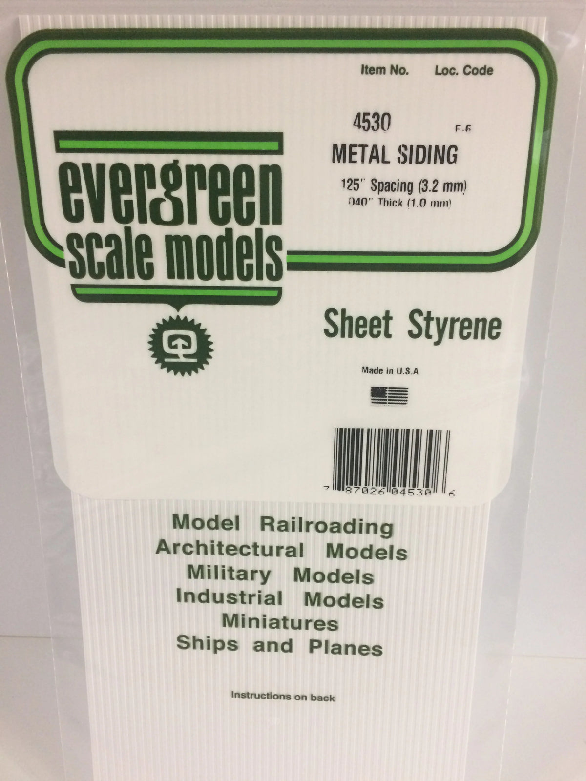 .040 x .125 Corrugated Siding