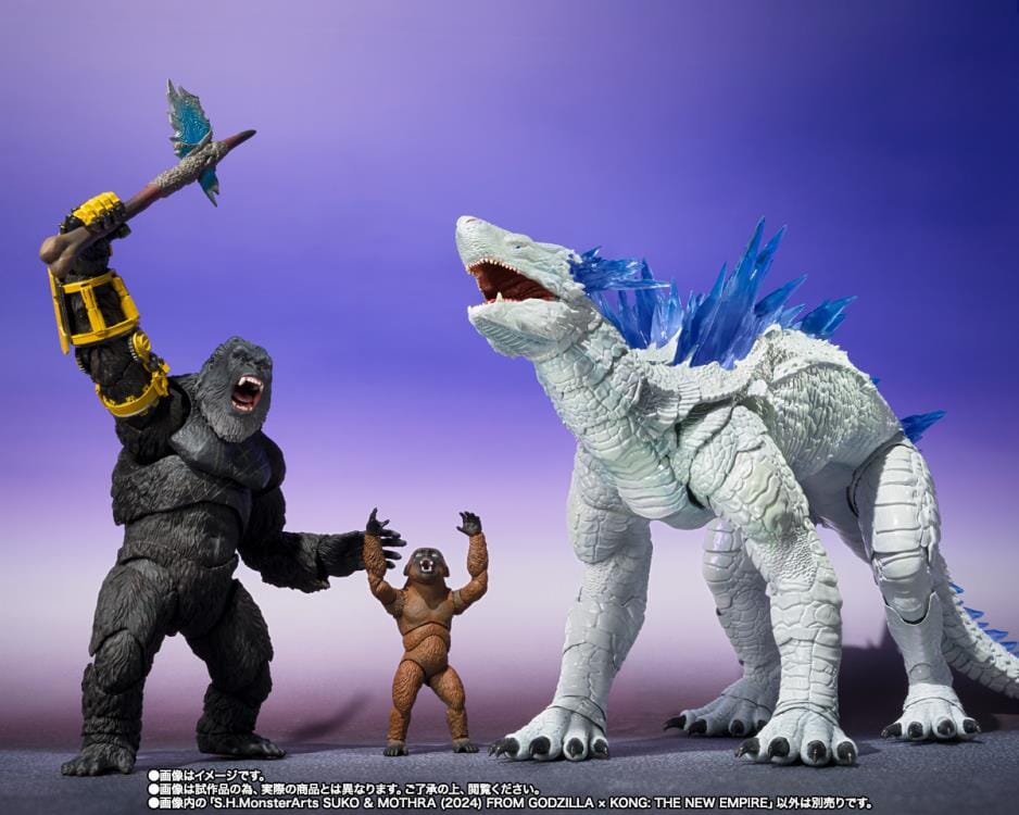 Godzilla x Kong The New Empire S.H.MonsterArts Suko & Mothra