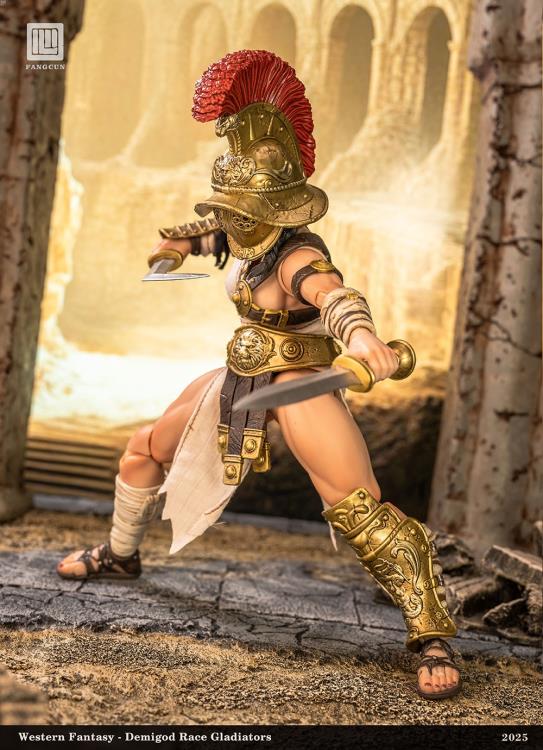 DEMIGOD Race Gladiators Divine Realm War Hero Series Akilias 1/12 Scale Action Figure (With Bonus)