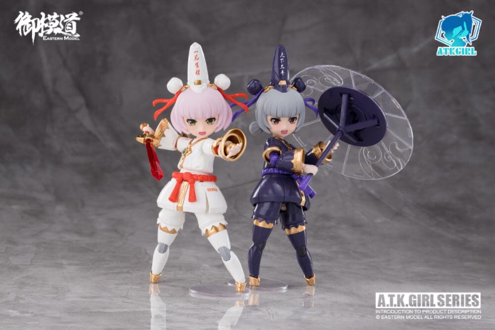A.T.K. Girl Black and White Impermanence Set of 2 Figures (Collection Card Ver.) 1/12 Scale Model Kit