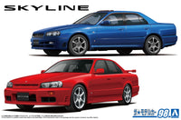 Aoshima 1/24 NISSAN ER34 SKYLINE 25GT-X TURBO '98 / 25GT TURBO '01