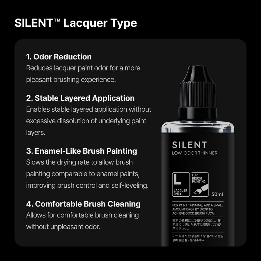 Gunprimer ST-L73-50 Silent Lacquer Type (50ml) Low-Odor Thinner