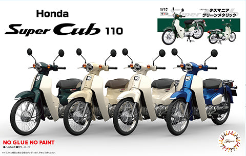 Fujimi 1/12 Honda Super Cub110 (Tasmania Green Metallic)