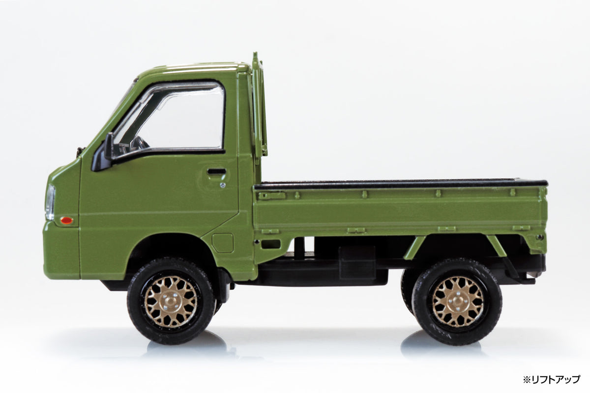 Aoshima 1/32 SNAP KIT #05CU-OG Subaru Sambar Truck Custom Wheels (Olive Green)