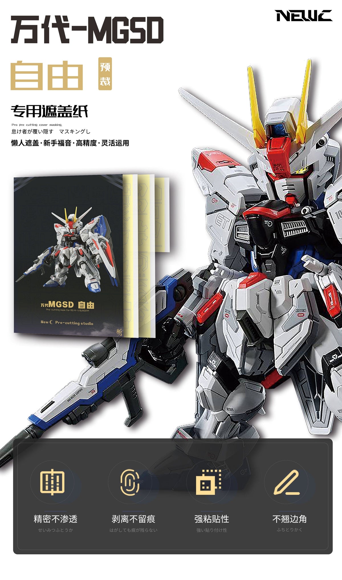 MGSD Freedom Gundam Pre-Cut Masking Set