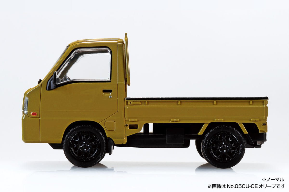 Aoshima 1/32 SNAP KIT #05CU-OE Subaru Sambar Truck Custom Wheels (Olive)