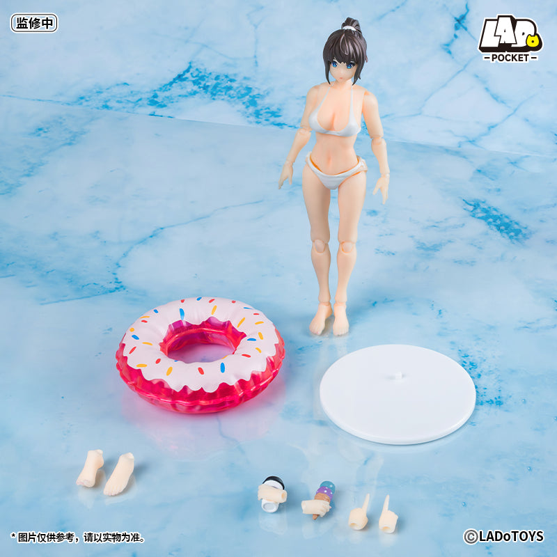 Pocket Girl PG-01 Swimsuit Girl Action Figure