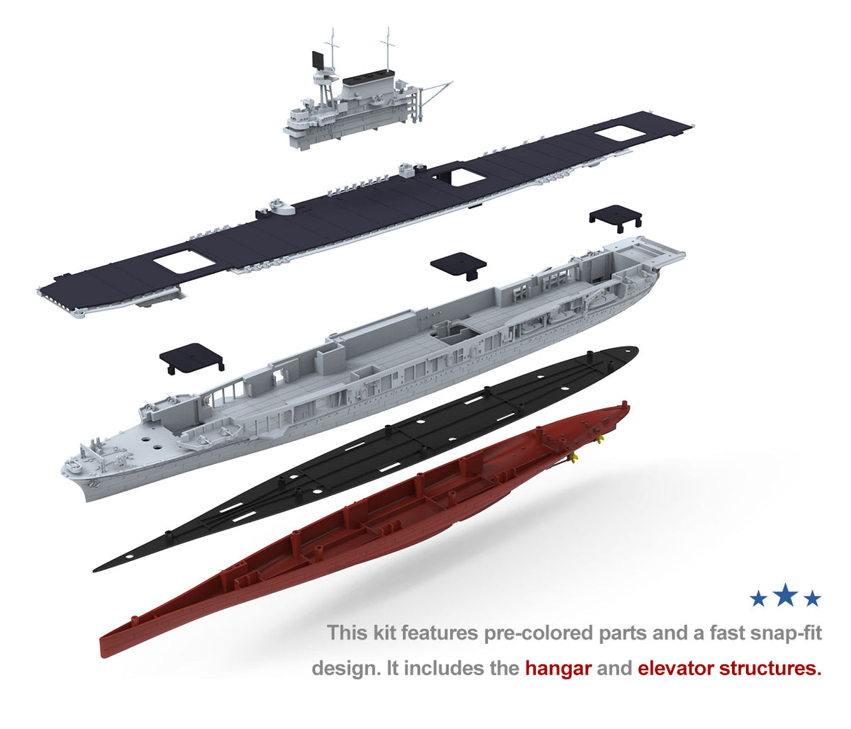 Meng 1/700 US Navy Aircraft Carrier Enterprise (CV-6)