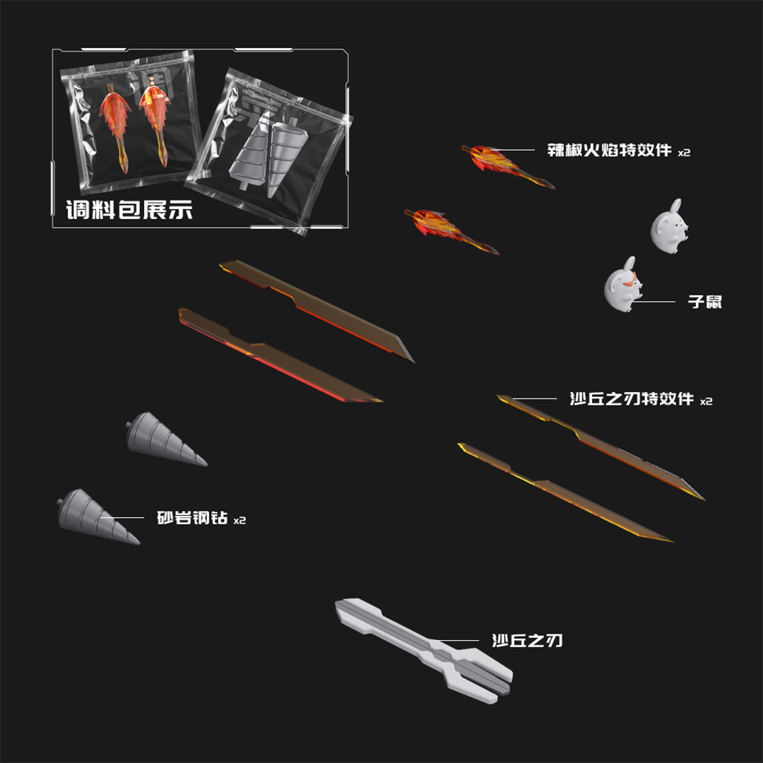 Chinese Zodiac Hidden Fighter in the Noodles Mecha Rat Model Kit Set