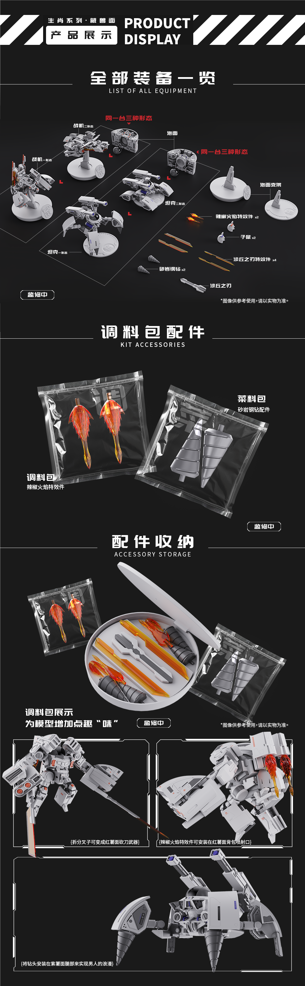 Chinese Zodiac Hidden Fighter in the Noodles Mecha Rat Model Kit Set