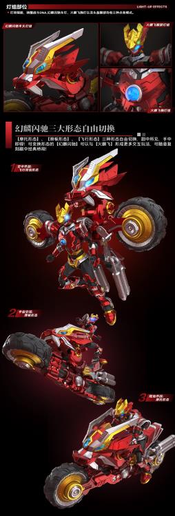 RevEvolution Super Beast Fire Armor Lin Fei & Phantom Lin Flash Model Kit