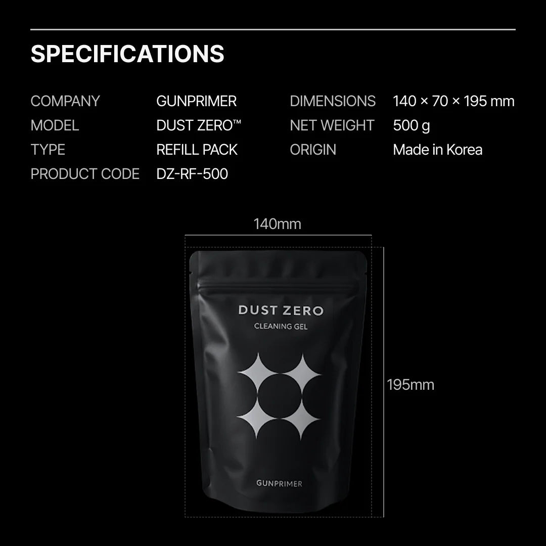 Gunprimer DZ-RF-500 Dust Zero (Refill Packs / 500g)