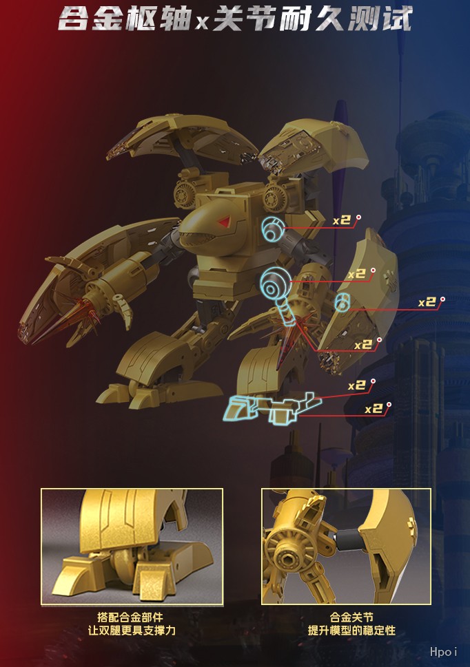 Model Universe Robo Warriors The Adventures of Luo Luo Golden Iron Beast