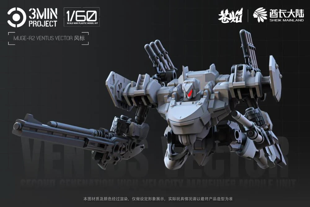 3 Min Project MUGE-R2 Ventus Vector 1/60 Scale Model Kit