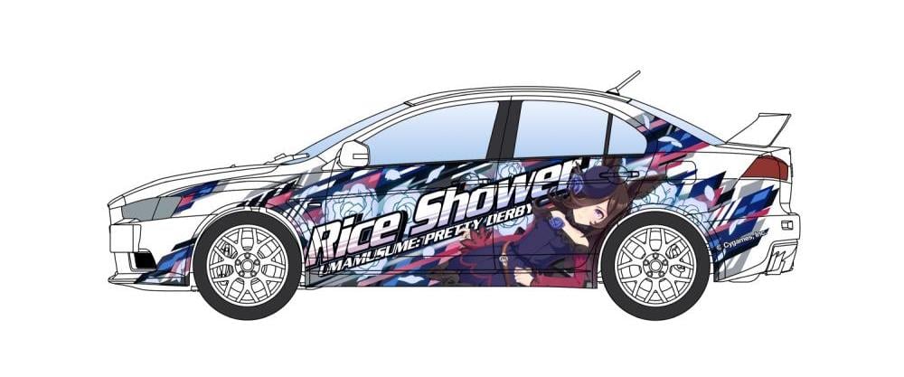 Uma Musume Pretty Derby Itasha No.3 Mitsubishi CZ4A Lancer Evolution X Final Edition '15 (Ver.2) 1/24 Scale Model Kit