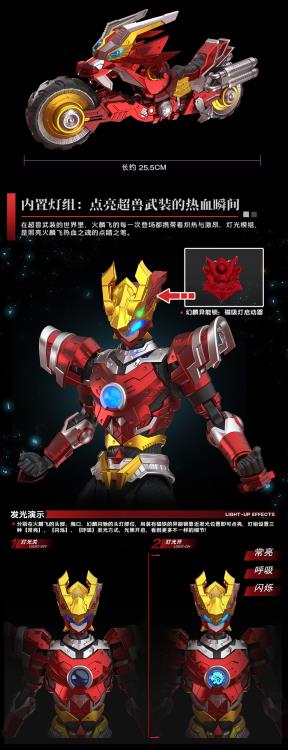 RevEvolution Super Beast Fire Armor Lin Fei & Phantom Lin Flash Model Kit