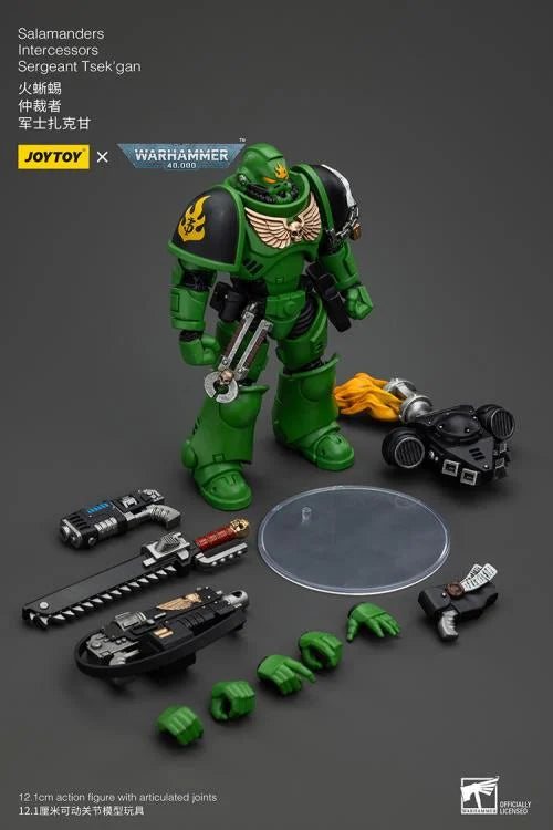 Warhammer 40k Salamanders Intercessors Segeant Tsek'gan 1/18 Scale Action Figure