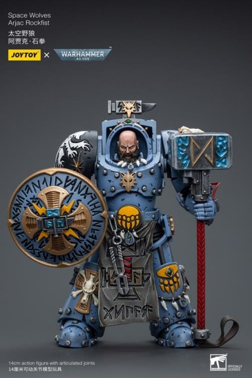 Games Workshop Warhammer 40,000 - Space Wolves : Arjac Rockfist - Miniature Champion