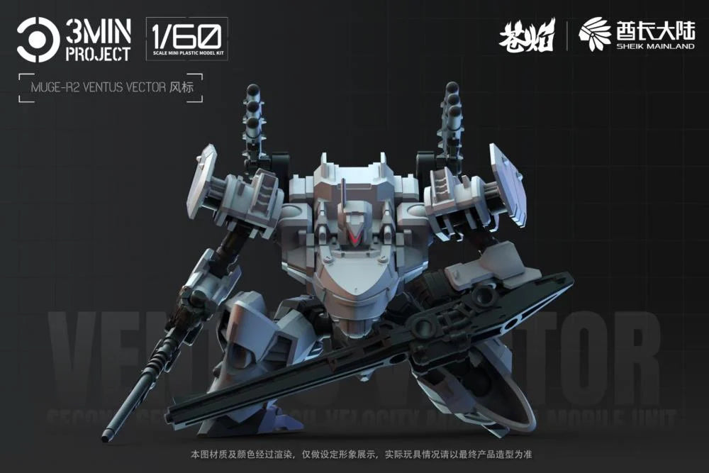 3 Min Project MUGE-R2 Ventus Vector 1/60 Scale Model Kit