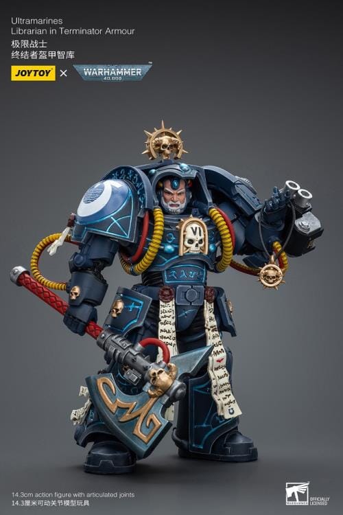 Warhammer 40K Ultramarines Librarian in Terminator Armor 1/18 Scale Action Figure