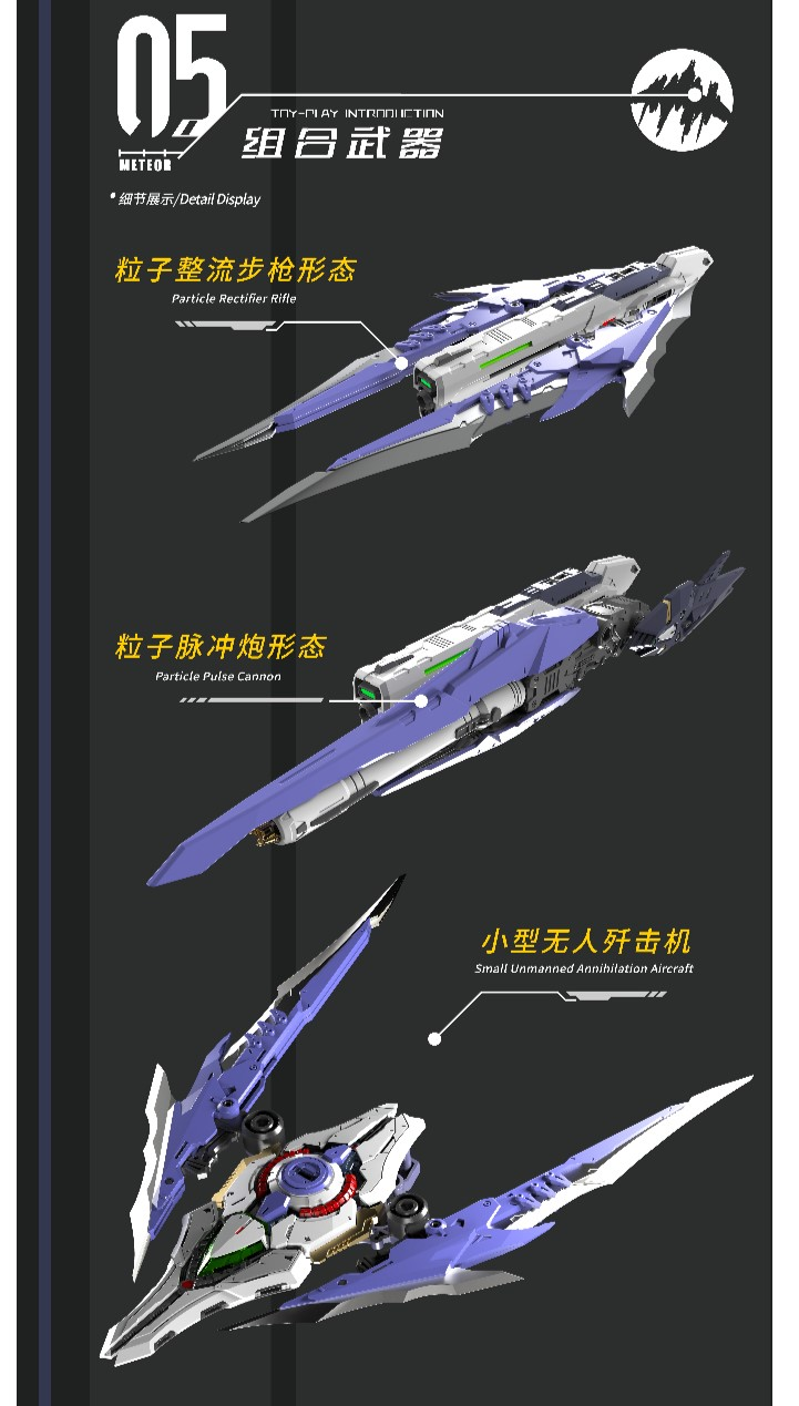 Vientiane Fusion - 02 - Meteor with Maintenance Base and Support Unit Model Kit