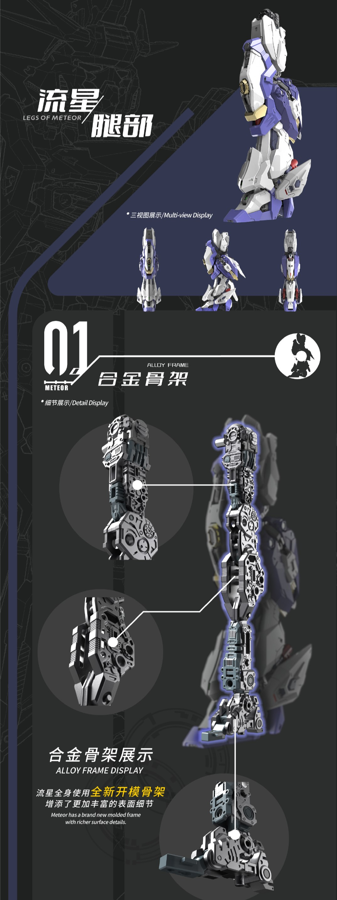 Vientiane Fusion - 02 - Meteor with Maintenance Base and Support Unit Model Kit