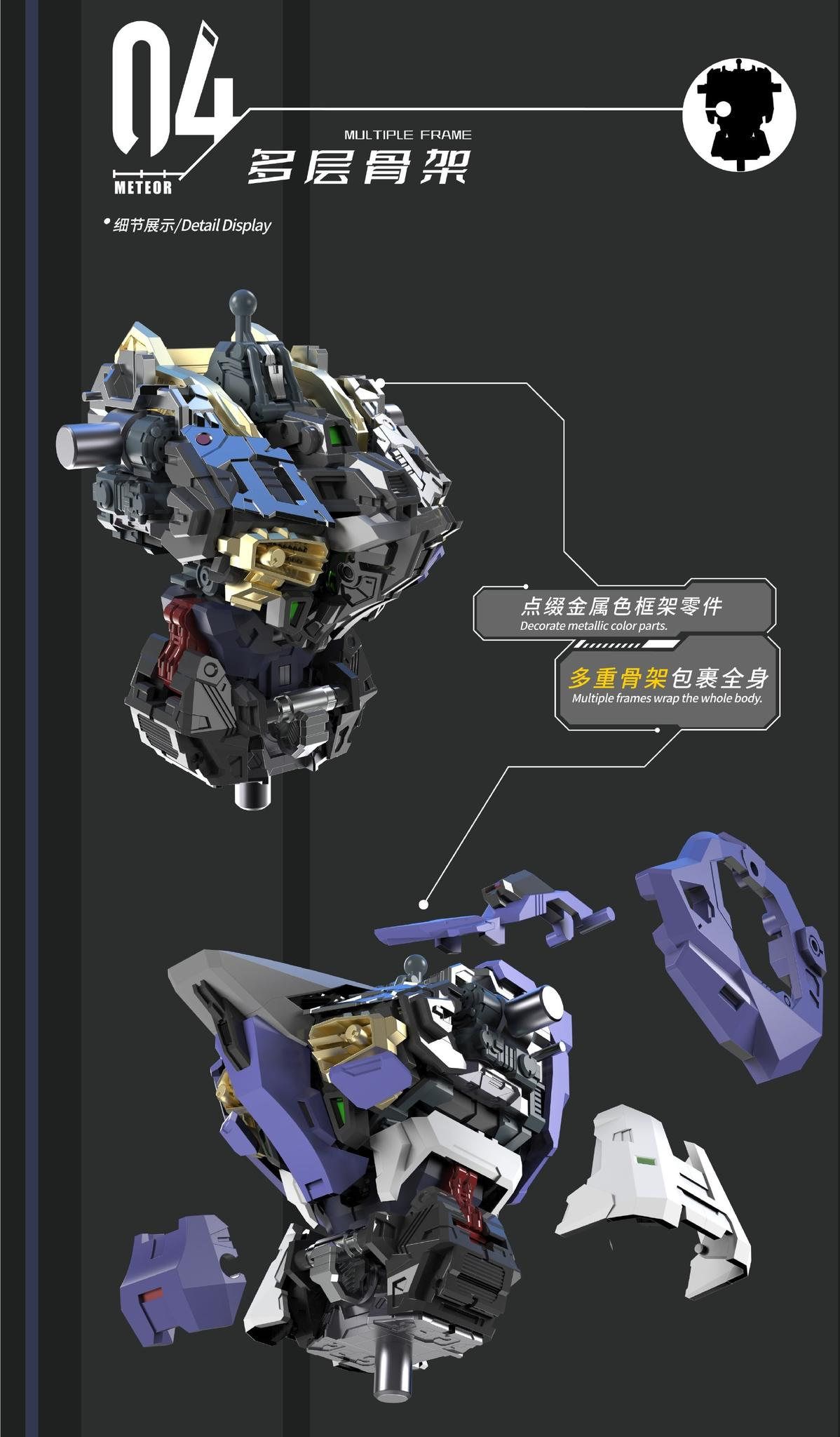 Vientiane Fusion - 02 - Meteor with Maintenance Base and Support Unit Model Kit