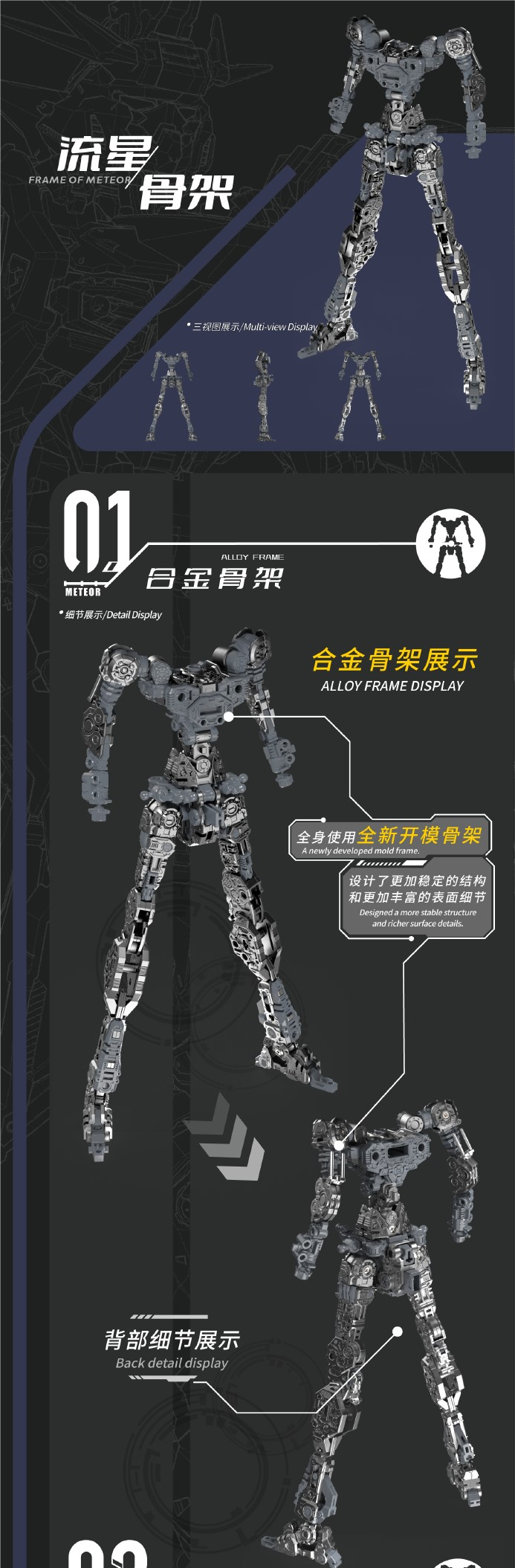 Vientiane Fusion - 02 - Meteor with Maintenance Base and Support Unit Model Kit
