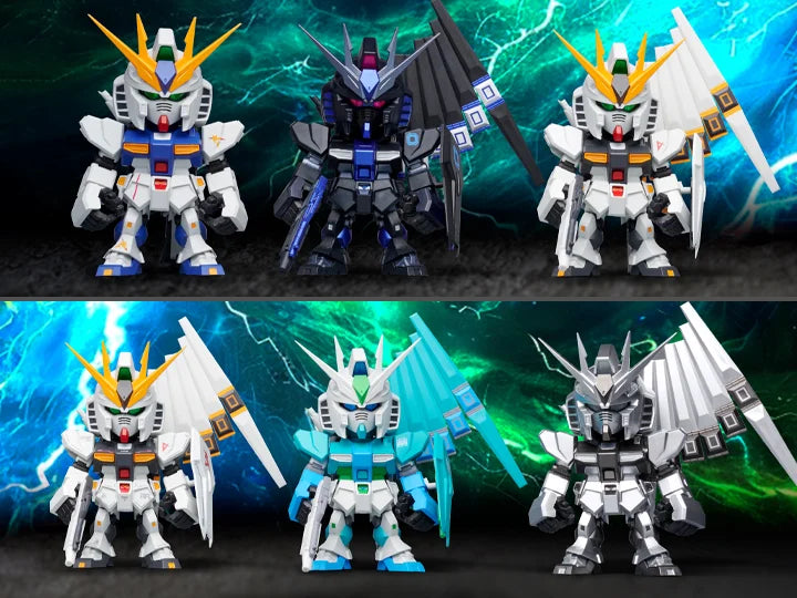 Mobile Suit Gundam QMSV Mini Nu Gundam Box of 8 Random Figures Mobile Suit Gundam QMSV Mini Nu Gundam Box of 8 Random Figures