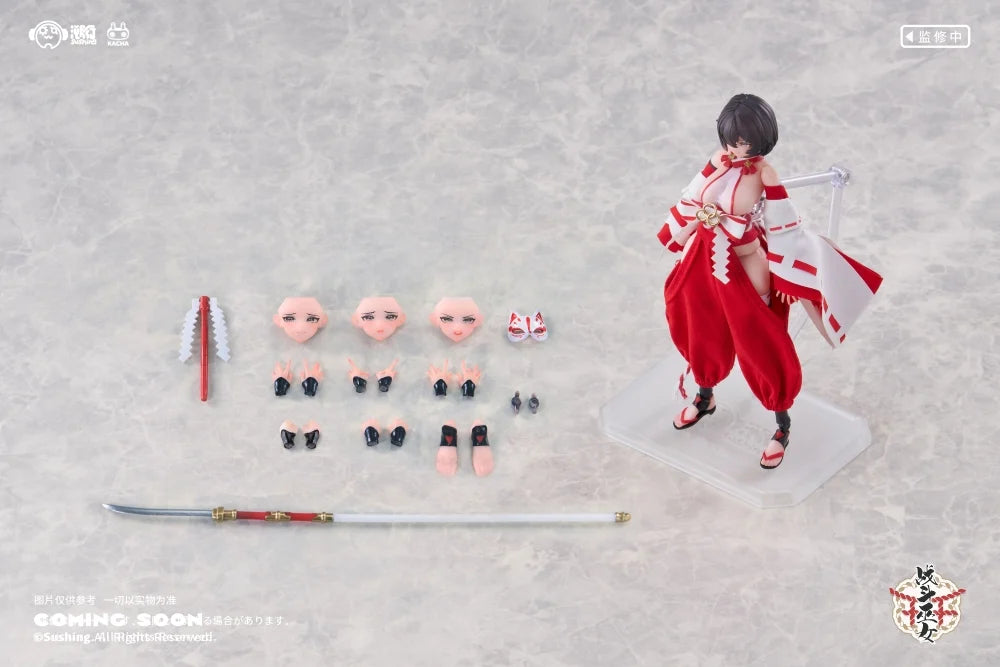 Combat Priestess Kikyou Uefuji 1/12 Scale Action Figure (With Bonus)