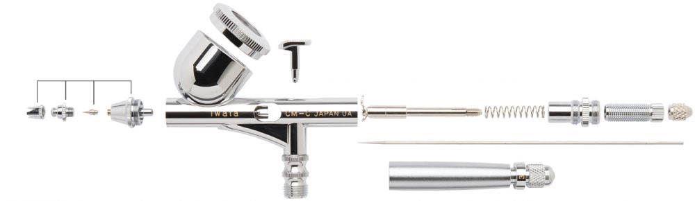 IWATA Custom Micron CM-C Gravity Feed Dual Action Airbrush