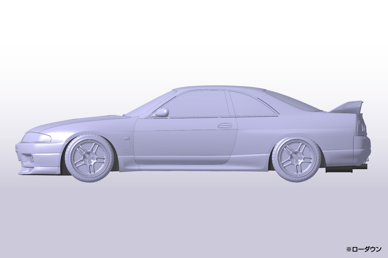 Aoshima 1/32 SNAP KIT #15-C Nissan R33 Skyline GT-R (White)