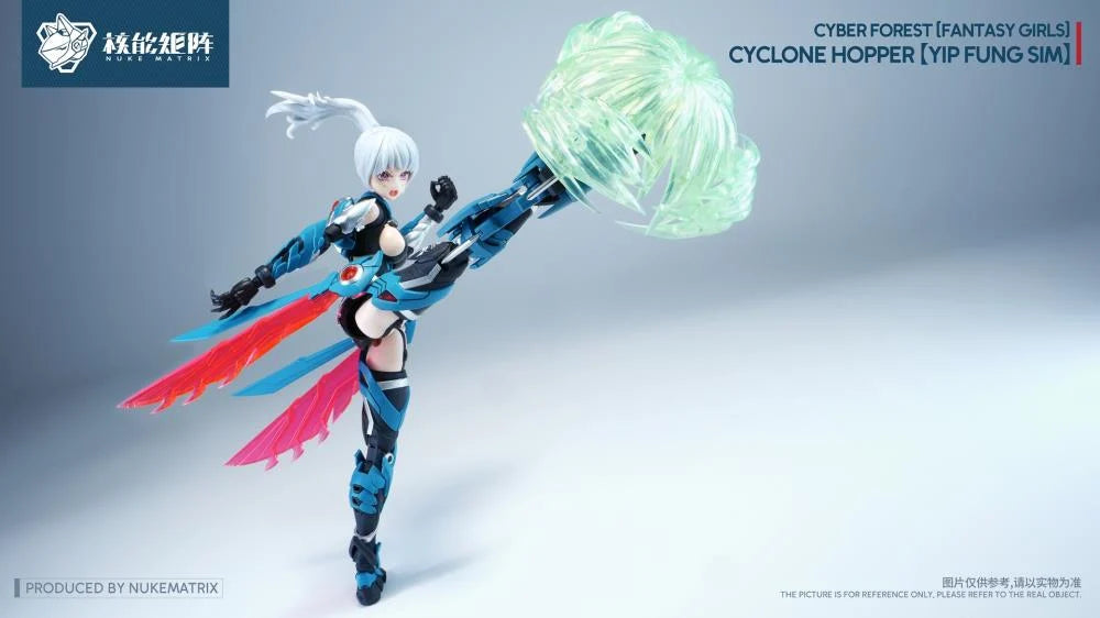 Cyber Forest Fantasy Girls Cyclone Hopper Yip Fung Sim 1/12 Scale Model Kit (With Bonus)