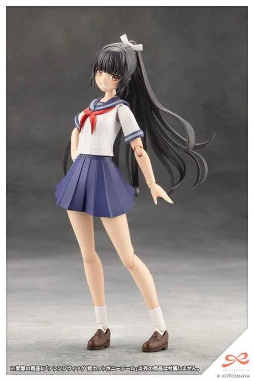 Sousai Shojo Teien Arranged Wigs Hime Cut Ponytail 1/10 Scale Accessory Set