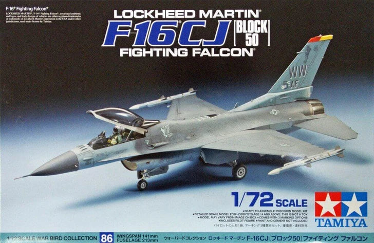 Tamiya 1/72 Lockheed Martin F-16CJ (Block 50) Fighting Falcon
