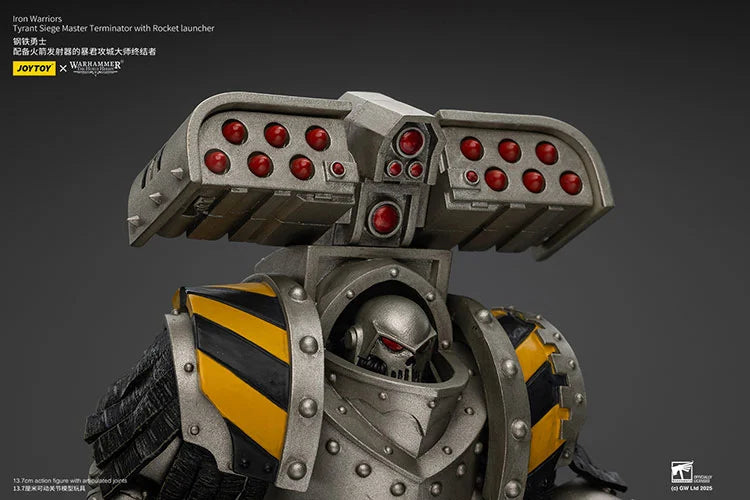 Warhammer The Horus Heresy Iron Warriors Tyrant Siege Master Terminator with Rocket Launcher 1/18 Scale Action Figure