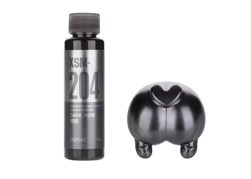 DSPIAE XSM-204 Water Based Pre-Mixed Paint DARK IRON 50ML