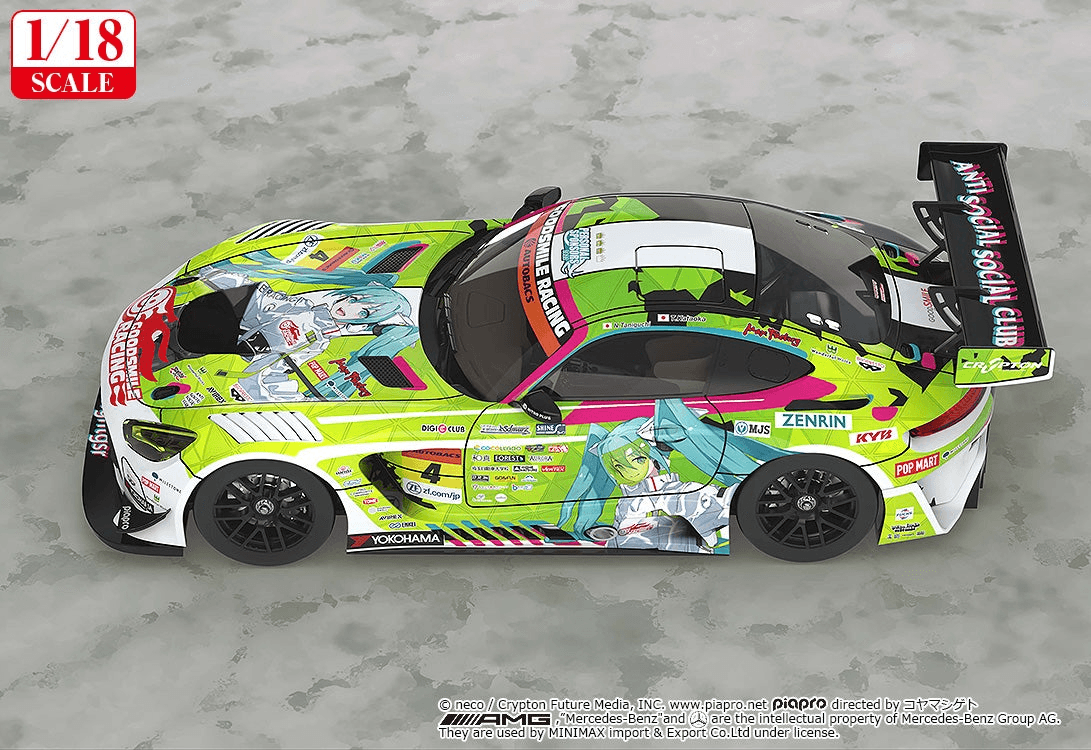 Hatsune Miku GT Project 1/18 Scale Good Smile Hatsune Miku AMG 2022 Season Opening Ver.