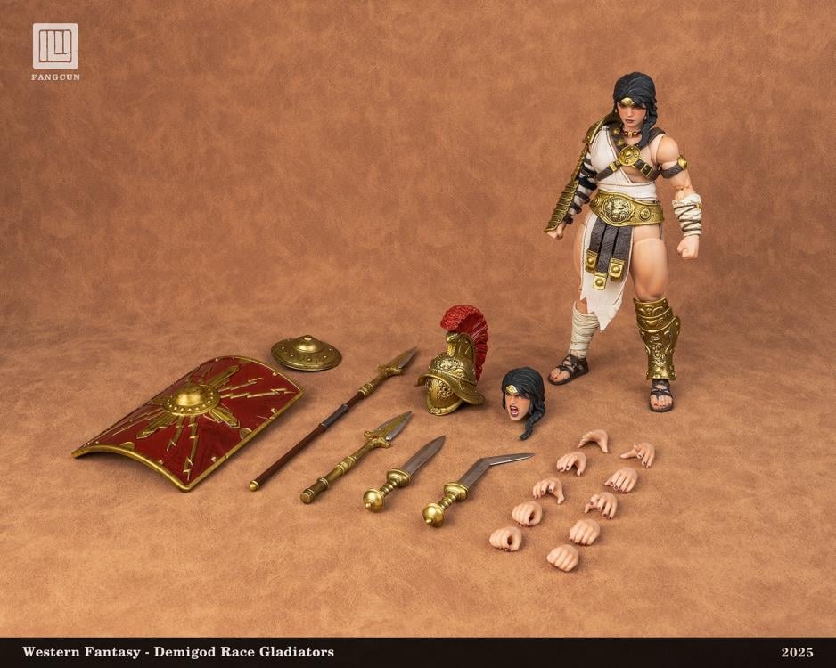 DEMIGOD Race Gladiators Divine Realm War Hero Series Akilias 1/12 Scale Action Figure (With Bonus)
