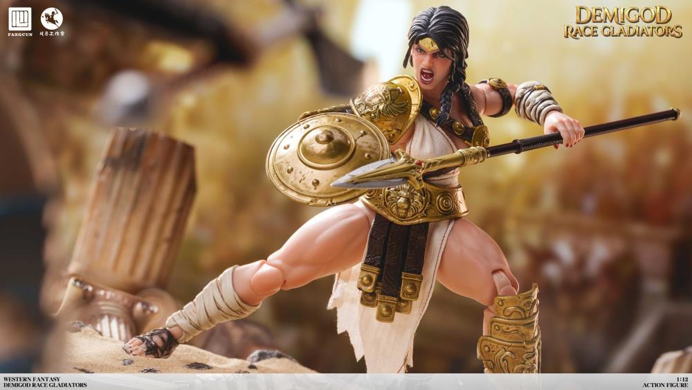 DEMIGOD Race Gladiators Divine Realm War Hero Series Akilias 1/12 Scale Action Figure (With Bonus)