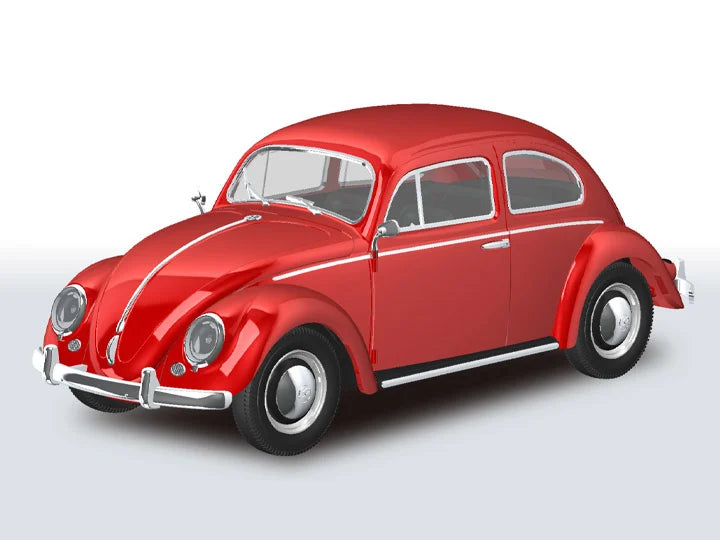 Aoshima Snap Kit No.20-RR Volkswagen Beetle (Ruby Red) 1/32 Scale Model Kit