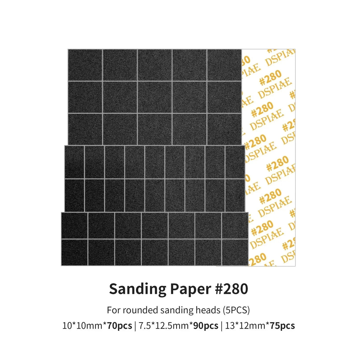 DSPIAE MSP-ES02 Sanding Paper for Arc Reciprocating Sanding Head #280