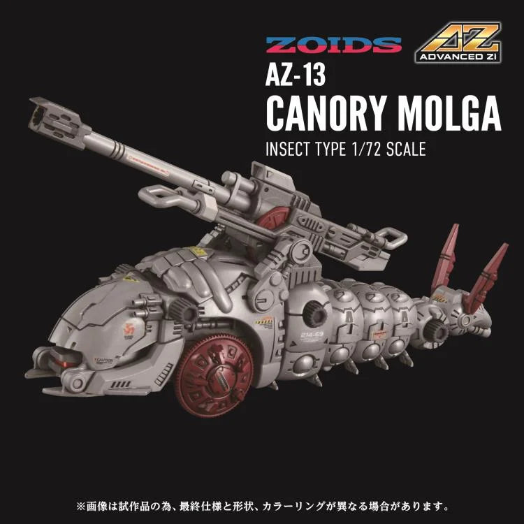 Zoids Advanced Zi AZ-13 Canory Molga 1/72 Scale Model Kit