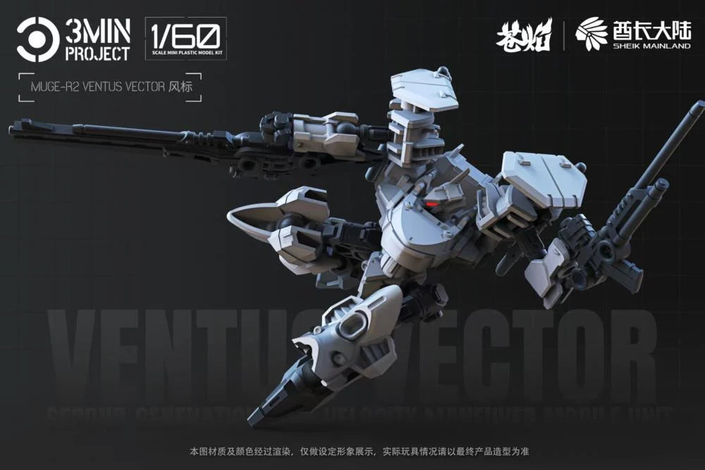 3 Min Project MUGE-R2 Ventus Vector 1/60 Scale Model Kit