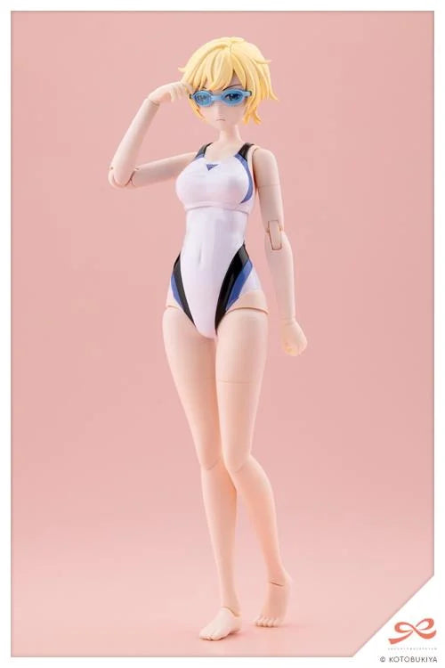 Sousai Shoujo Teien Rui Saotome (Touou High School Competitive Swimsuit) (Dreaming Style White Dolphin) 1/10 Scale Model Kit