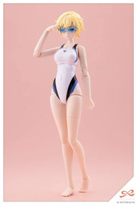 Sousai Shoujo Teien Rui Saotome (Touou High School Competitive Swimsuit) (Dreaming Style White Dolphin) 1/10 Scale Model Kit