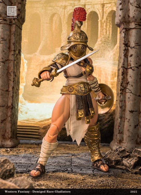 DEMIGOD Race Gladiators Divine Realm War Hero Series Akilias 1/12 Scale Action Figure (With Bonus)