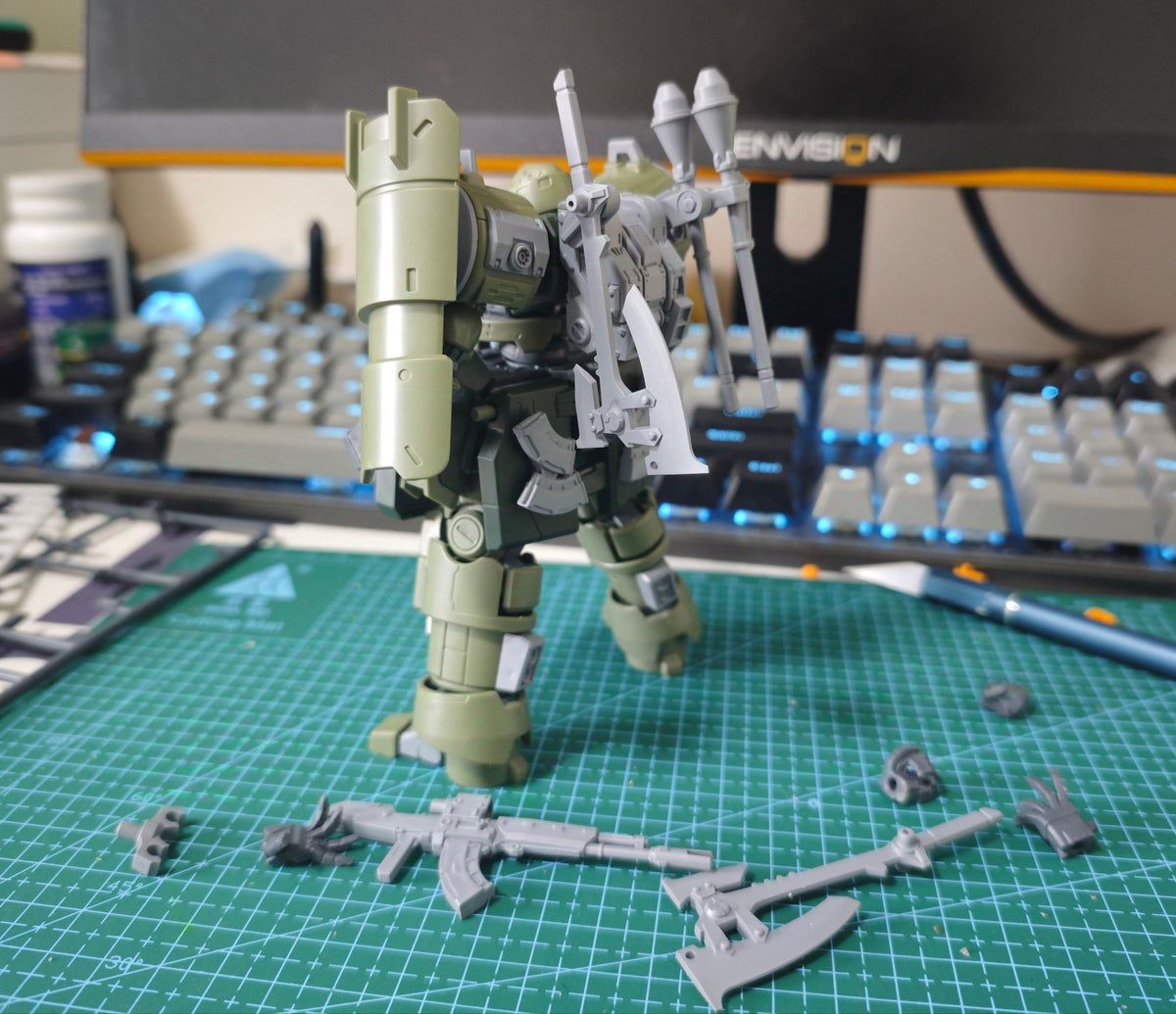 Ultra Action Trooper Series ZA-08 Zarov M1 (Jungle Green Ver.) 1/144 Model Kit